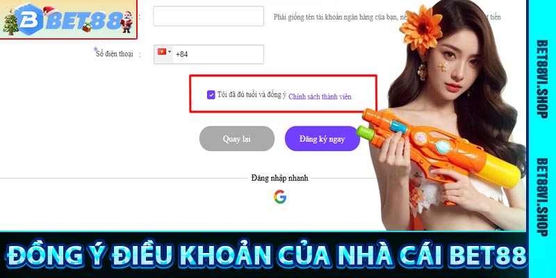 Đọc kĩ điều kiện điều khoản Bet88 trước khi đăng ký